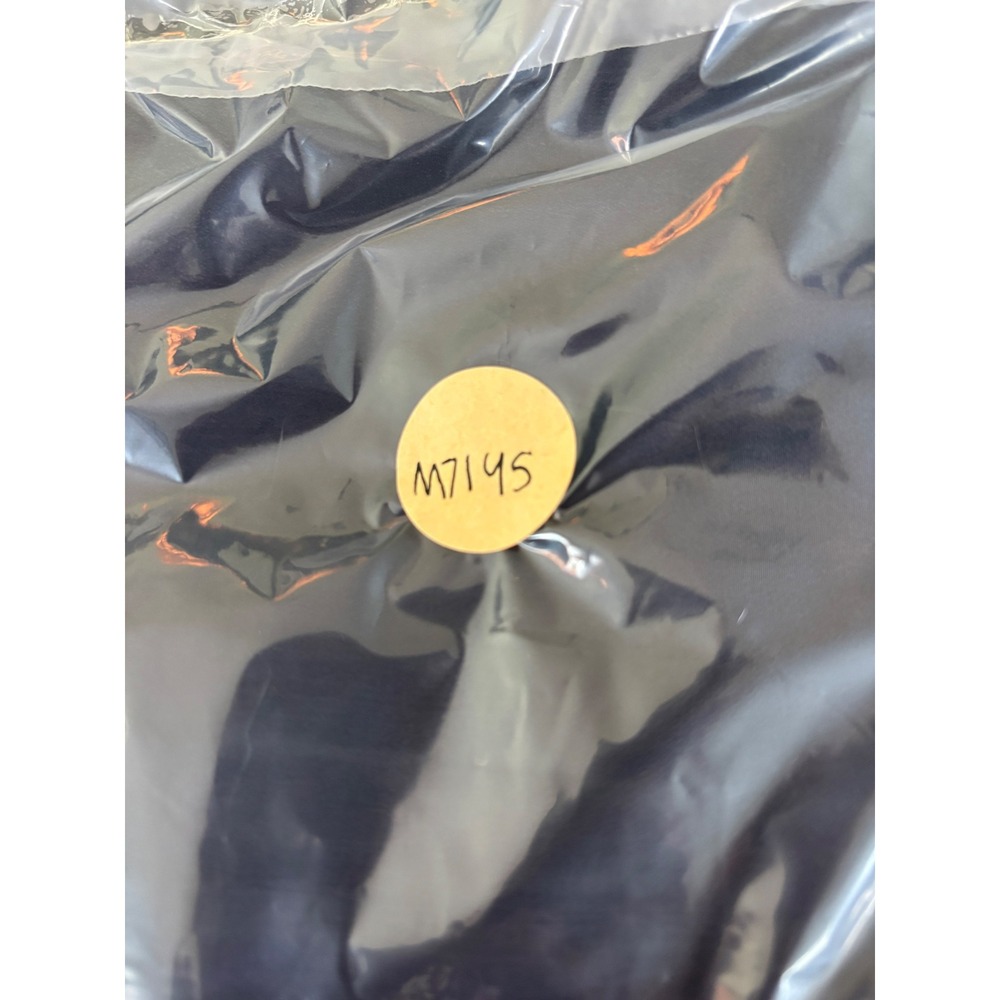 Vintage Anne Klein II Silk Blouse 6 Navy Short Sleeve Minimalist Professional - Picture 7 of 7